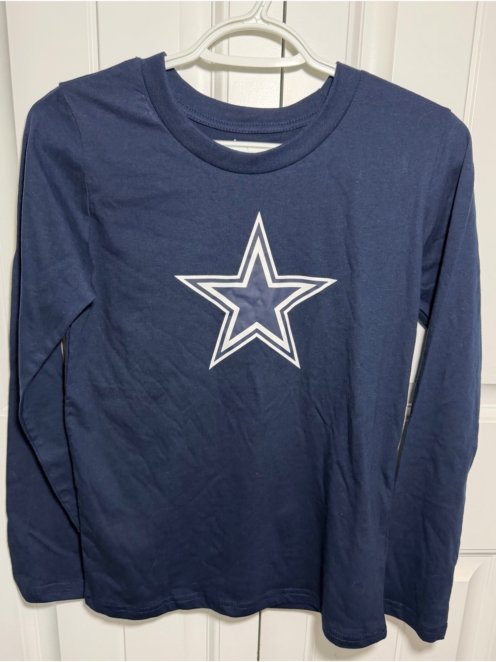 NFL Kids Navy Long-Sleeve Tee with White Star
